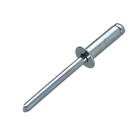 1 x Rivetto cieco interamente in acciaio ZING 4.8X20 Spessore Di Serraggio 13 con 15 Testa Forata