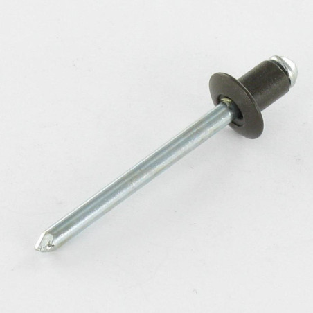 1 x Rivetti a strappo Alumínio Pino de aço 4.8X6 Testa tonda standard Ral8014 Marrone Seppia
