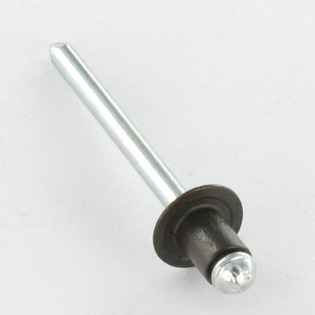 1 x Rivetti a strappo Alumínio Pino de aço 4.8X6 Testa tonda standard Ral8014 Marrone Seppia