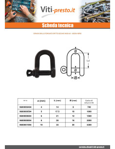 Grillo Destra Forgiata Acciaio Inox A4 Nero Diametro 4 2