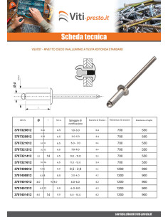 Rivetto cieco, tutto in alluminio 3,2X8 Testa tonda standard 2