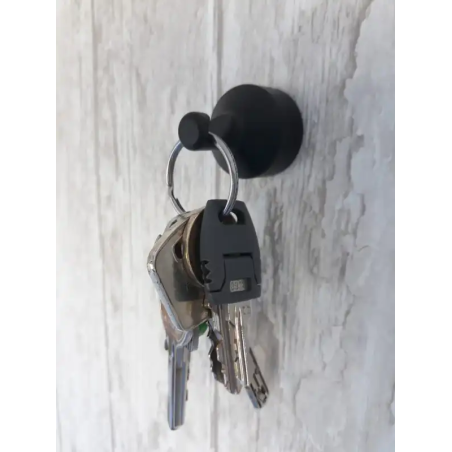 1 x Gancio decorativo Alluminio Bianco con fissaggio per cartongesso L'ATTACHANTE
