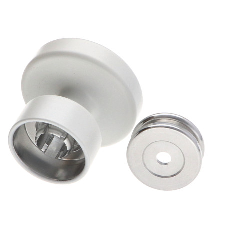 1 x Appendiabiti decorativo Alluminio Bianco con fissaggio multimateriale L'ATTACHANTE