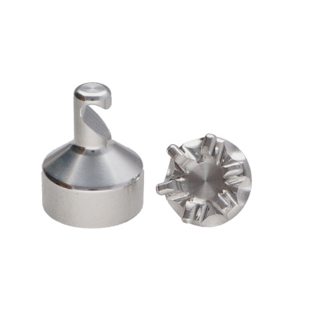 1 x Gancio decorativo Alluminio con fissaggio per cartongesso L'ATTACHANTE