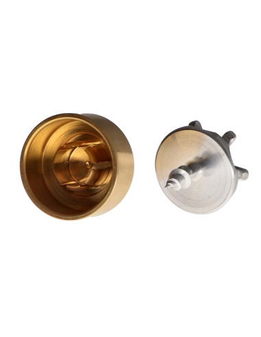 1 x Gancio decorativo Ottone con fissaggio per...