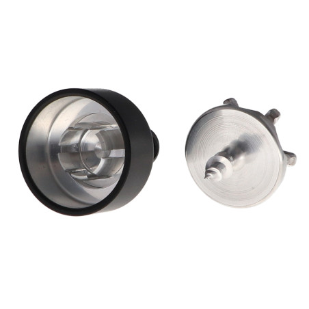 1 x Gancio decorativo Alluminio Nero con fissaggio per cartongesso L'ATTACHANTE
