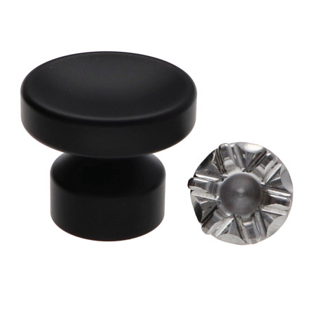 1 x Appendiabiti decorativo Alluminio Nero con fissaggio per cartongesso L'ATTACHANTE