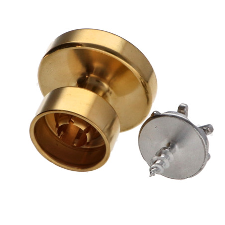 1 x Appendiabiti decorativo Ottone con fissaggio per cartongesso L'ATTACHANTE