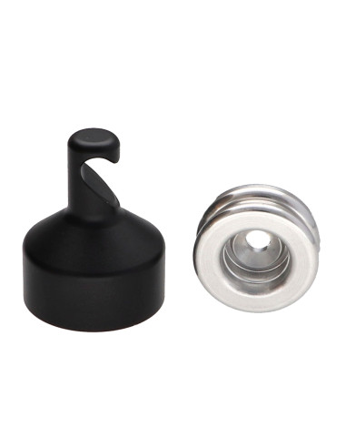 1 x Gancio decorativo Alluminio Nero con...