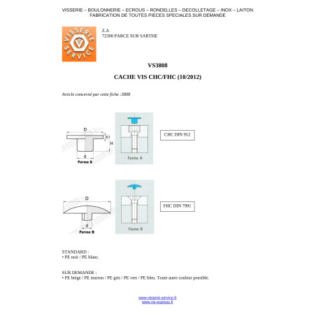 1 x Copritesta per Vite Testa Forata Con Esagono Incassato Chiave Esagonale Da 4 Diametro Della Barra Filettata 4.2