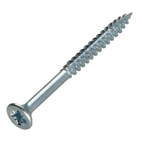 1 x Viti per legno TEKOR Testa Forata Dentellato Pozi PZ5 4X60 Filettata Su 36 cut Chiodo Anti-Spacco 17 Zincate