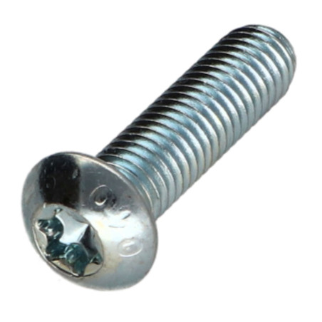 1 x Vite Per Metalli Testa Bombata T40 M8X35 Classe 10.9 Zincate