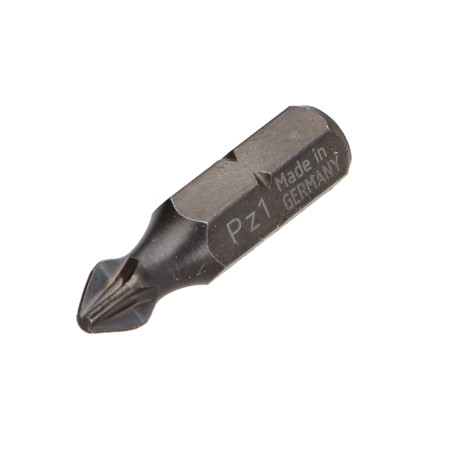 1 x Punta Qualità industriale 1/4" C6.3 Pozi N°1 Lunghezza 25