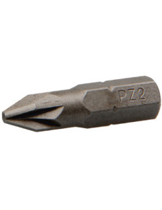 Punta Qualità industriale 1/4" C6.3 Pozi N°2 Lunghezza 25