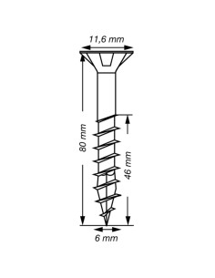 Spax T-STAR DI PIÙ Testa Forata T30 Acciaio Inox A2 6X80... 2