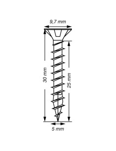 Spax T-STAR DI PIÙ Testa Forata T20 Acciaio Inox A2 5X30... 2