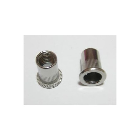 1 x Dado rivettabile M6X17.5 ALPC 45 Alluminio Spessore Di Serraggio 3.1 con 6