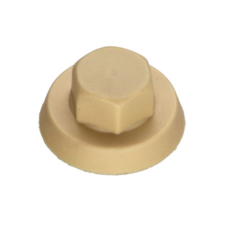 1 x Cappuccio Testa Esagonale Polietilene Ral1001 Beige per viti autofilettanti o lamiera di diametro 4,8-5,5