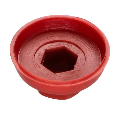 1 x Cappuccio Testa Esagonale Polietilene Ral3009 Rosso Ossido per viti autofilettanti o lamiera di diametro 4,8-5,5