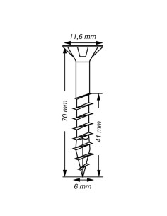 Spax T-STAR DI PIÙ Testa Forata T30 Acciaio Inox A2 6X70... 2