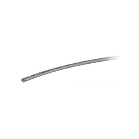 1 x Metro de Fune Spiroidale Diametro 4 Acciaio Inox A4 GUAINA Pvc (Venduto Al Metro)