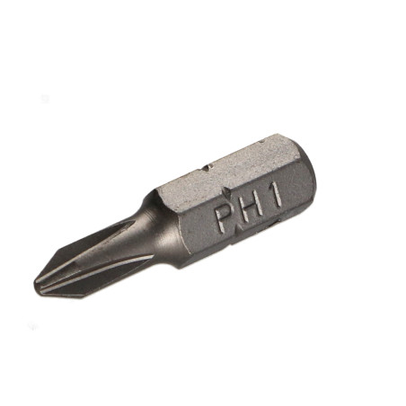 1 x Punta Qualità industriale 1/4" C6.3 Phillips 1 Lunghezza 25