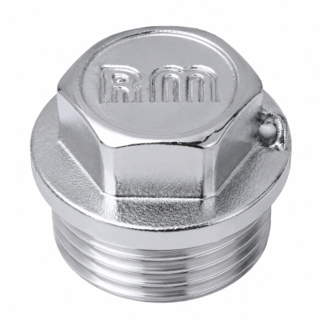 1 x Spina maschio Figura 290 con sigillo di piombo 15x21 (1/2") Ottone Cromato