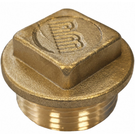 1 x Spina maschio Figura 290 33x42 (1"1/4) Testa Quadrata Ottone
