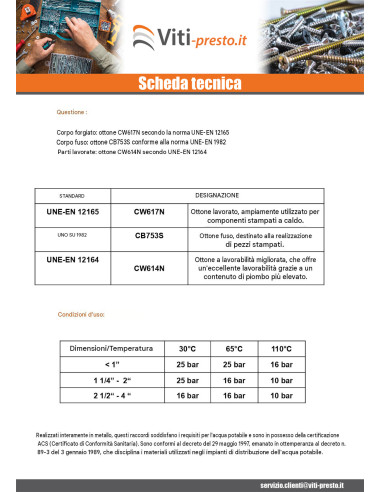 1 x Spina maschio Figura 290 15x21 (1/2") Ottone