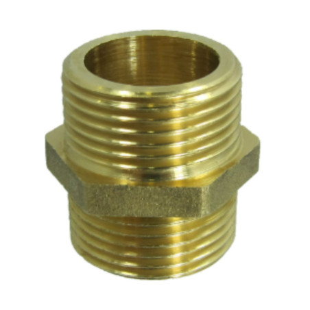 1 x Nipplo giunto piatto FICO 280 Maschio / Maschio rinforzato 50x60 (2") Ottone