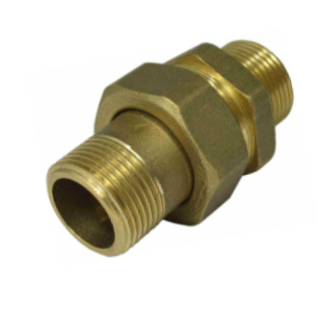 1 x Raccordo dritto 20x27 (3/4") Maschio / Maschio Ottone Figura 344