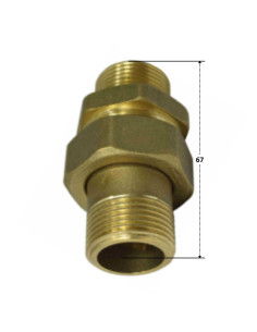 Raccordo dritto 20x27 (3/4") Maschio / Maschio Ottone... 2