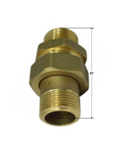 1 x Raccordo dritto 20x27 (3/4") Maschio /...