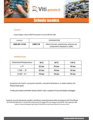 1 x Raccordo dritto 20x27 (3/4") Maschio /...