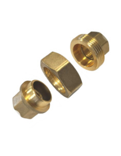 Raccordo dritto 33x42 (1"1/4) Femmina Femmina Ottone... 2