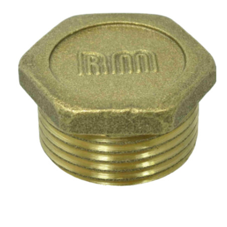 1 x Spina maschio Figura 290 26x34 (1") testa piatta Ottone