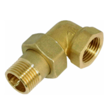 1 x Raccordo a gomito sferoconico 20x27 (3/4") Maschio/Femmina Ottone Figura 98