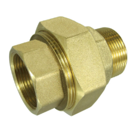 1 x Raccordo dritto 66x76 (2"1/2) Maschio/Femmina Ottone Figura 341