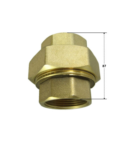 1 x Raccordo dritto 66x76 (2"1/2) Femmina...
