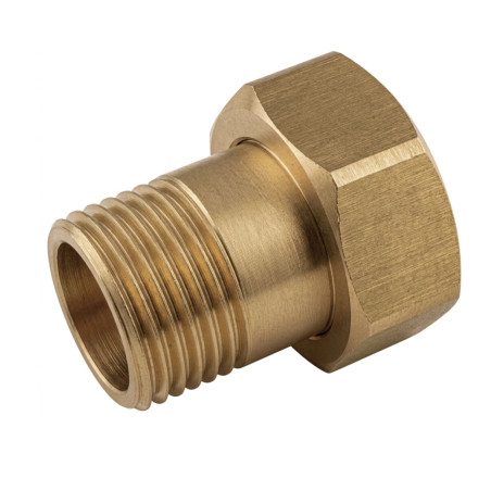 1 x Raccordo piatto Maschio/Femmina 15x21 (1/2") X 20x27 (3/4") Ottone