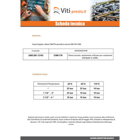 1 x Raccordo piatto Maschio/Femmina 15x21 (1/2") X 20x27 (3/4") Ottone