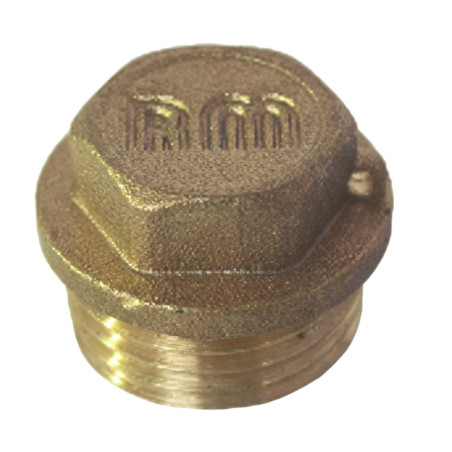 1 x Spina maschio Figura 290 15x21 (1/2") con sigillo di piombo Ottone