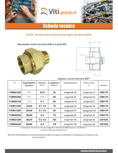 1 x Raccordo dritto 20x27 (3/4")...