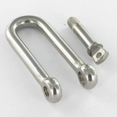 1 x Grillo Destra Lunga Forgiata Acciaio Inox A4 Diametro 5
