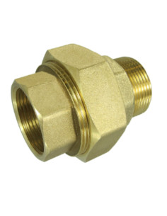 Raccordo dritto 80x90 (3") Maschio/Femmina Ottone Figura 341