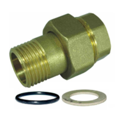 1 x Raccordo diritto con guarnizione O-ring 26x34 (1") Maschio/Femmina Ottone Figura 341