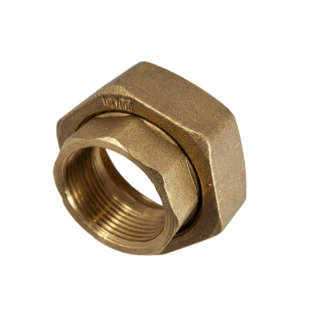 1 x Raccordo piatto Femmina Femmina 33x42 (1"1/4) X 50x60 (2") Ottone