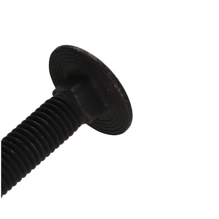 1 x Testa Poelier Con Colletto Quadrato Acciaio Inox A2 M8X80 Nero Filettatura Parziale