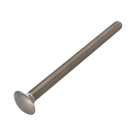 1 x Testa Poelier Con Colletto Quadrato Acciaio Inox A2 M8X130 Filettatura Parziale