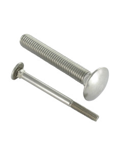 Testa Poelier Con Colletto Quadrato Acciaio Inox A2 M6X55...